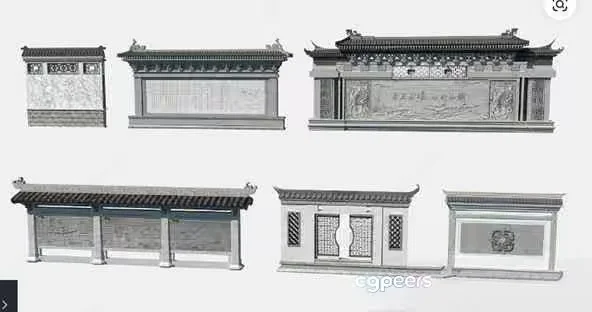 Traditional Asian Architecture 3D Model – 4855 – VRAY Render