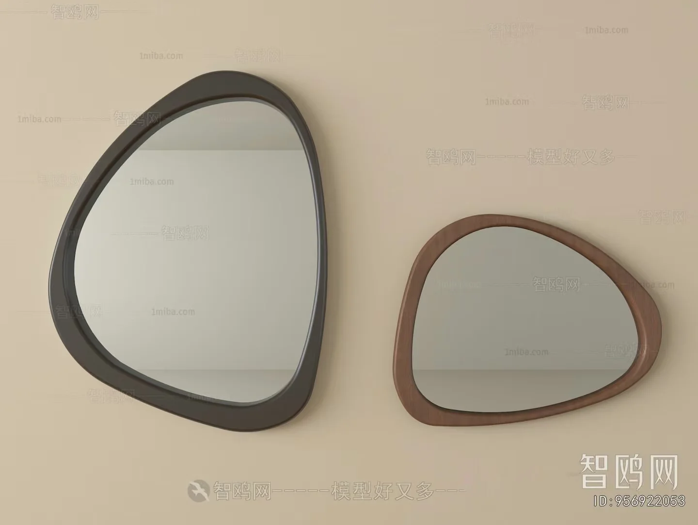 A Pair Of Mirrors 3D Model – 22043 – VRAY Render