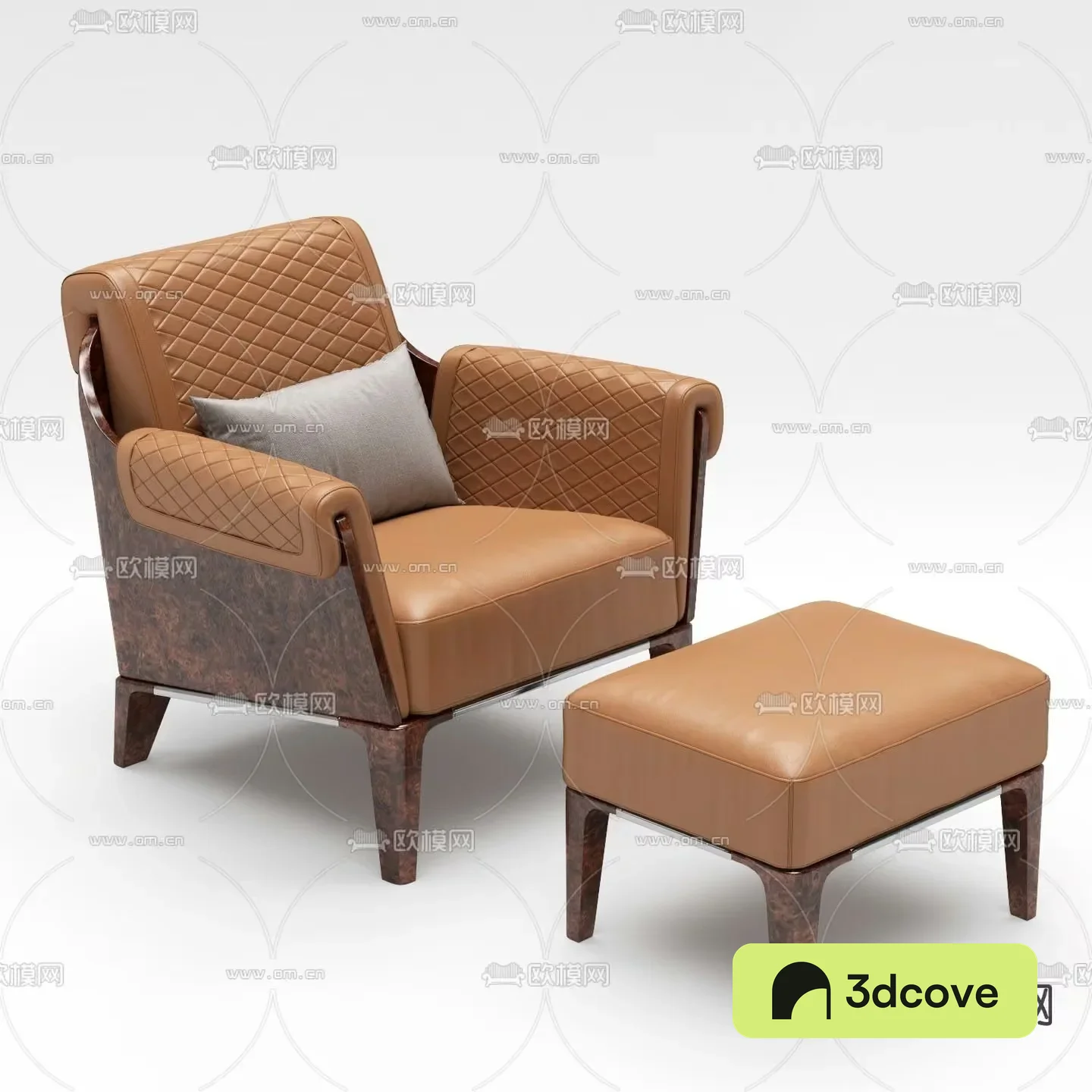 A Brown Leather Armchair