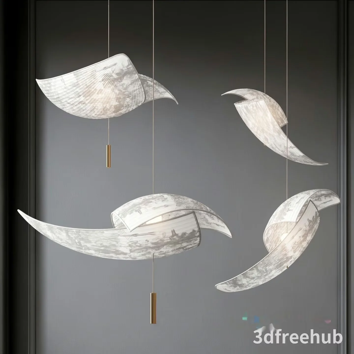 Modern Hanging Lights 3D Model – 11836 – VRAY Render