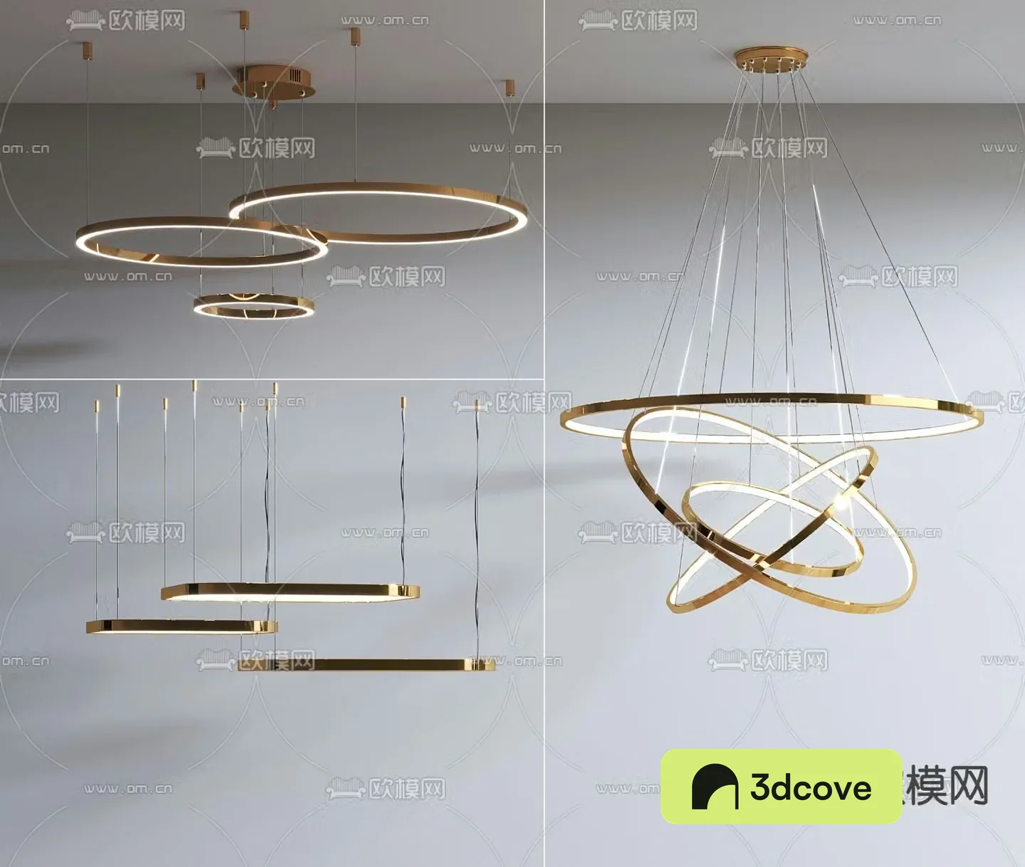 Ring chandelier hall chandelier