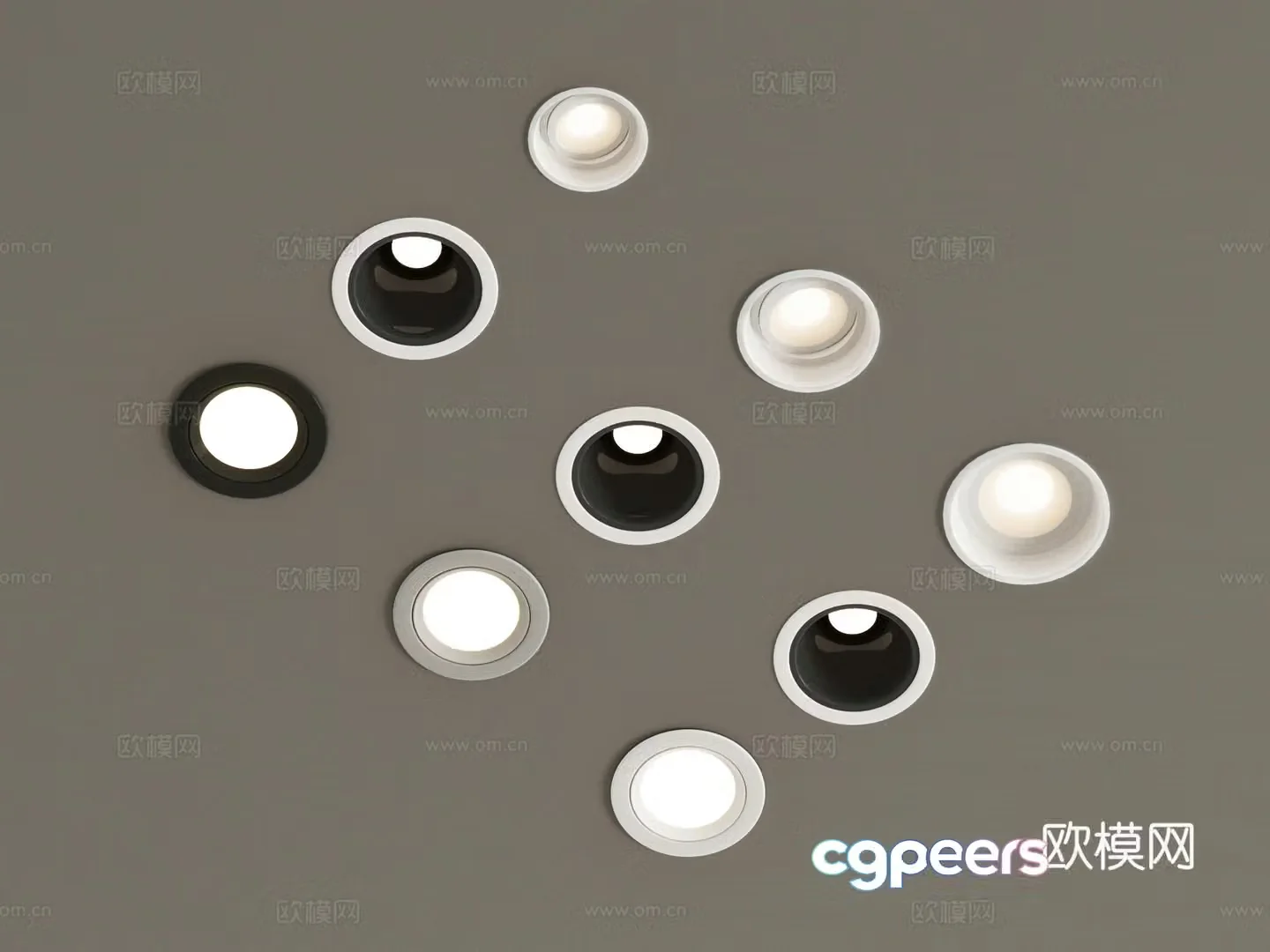 Downlight Modern downlight spotlight 3d model