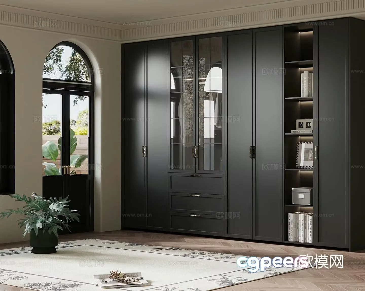 French wardrobe 3d model