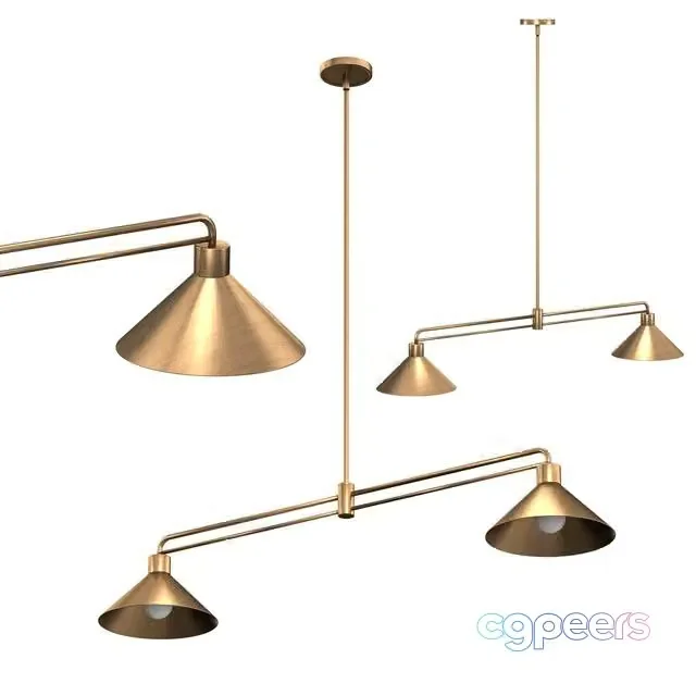 3ds Max Free – Andre Brass 2-Light Pendant