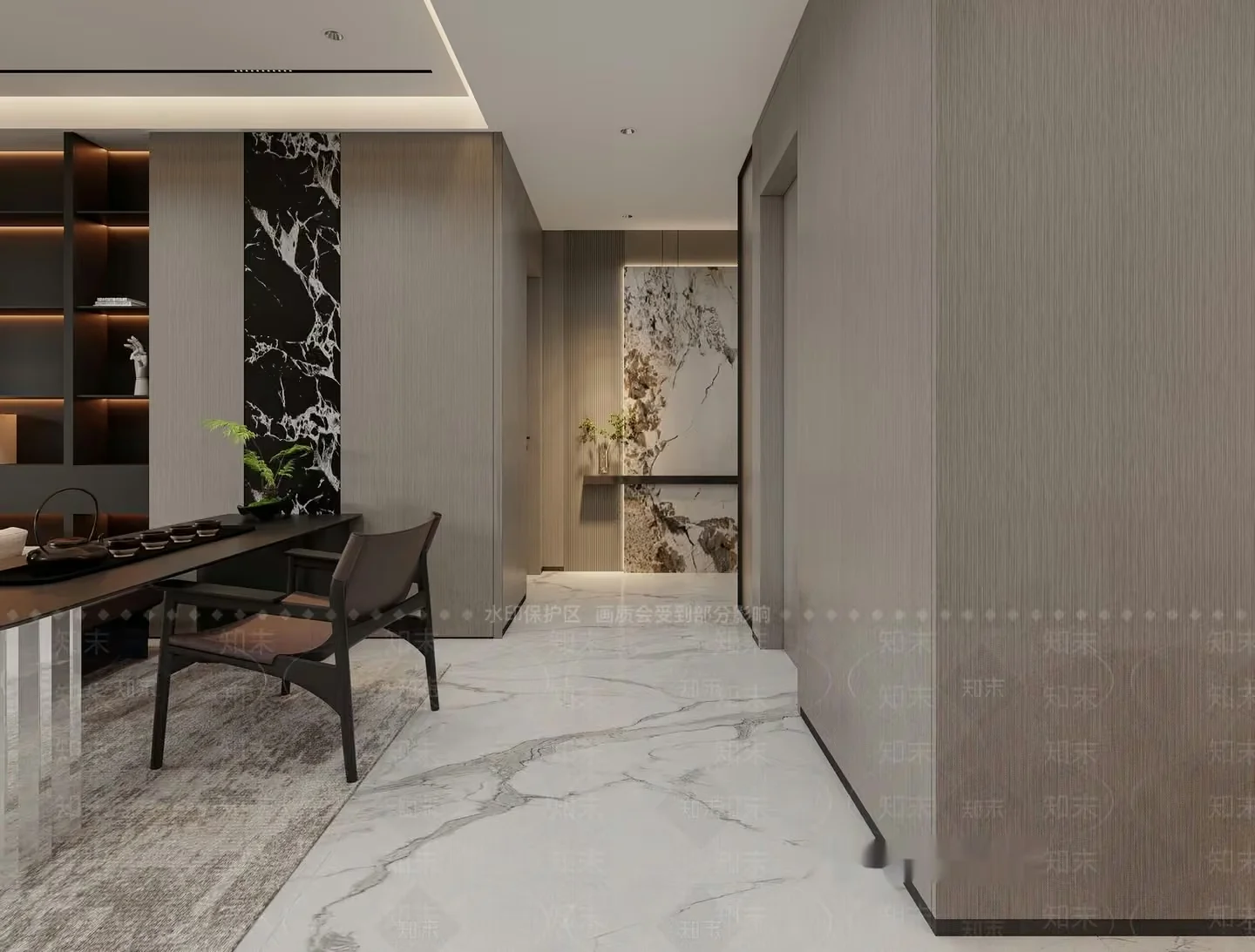 Modern Dining Room 3D Model – 6530 – VRAY Render