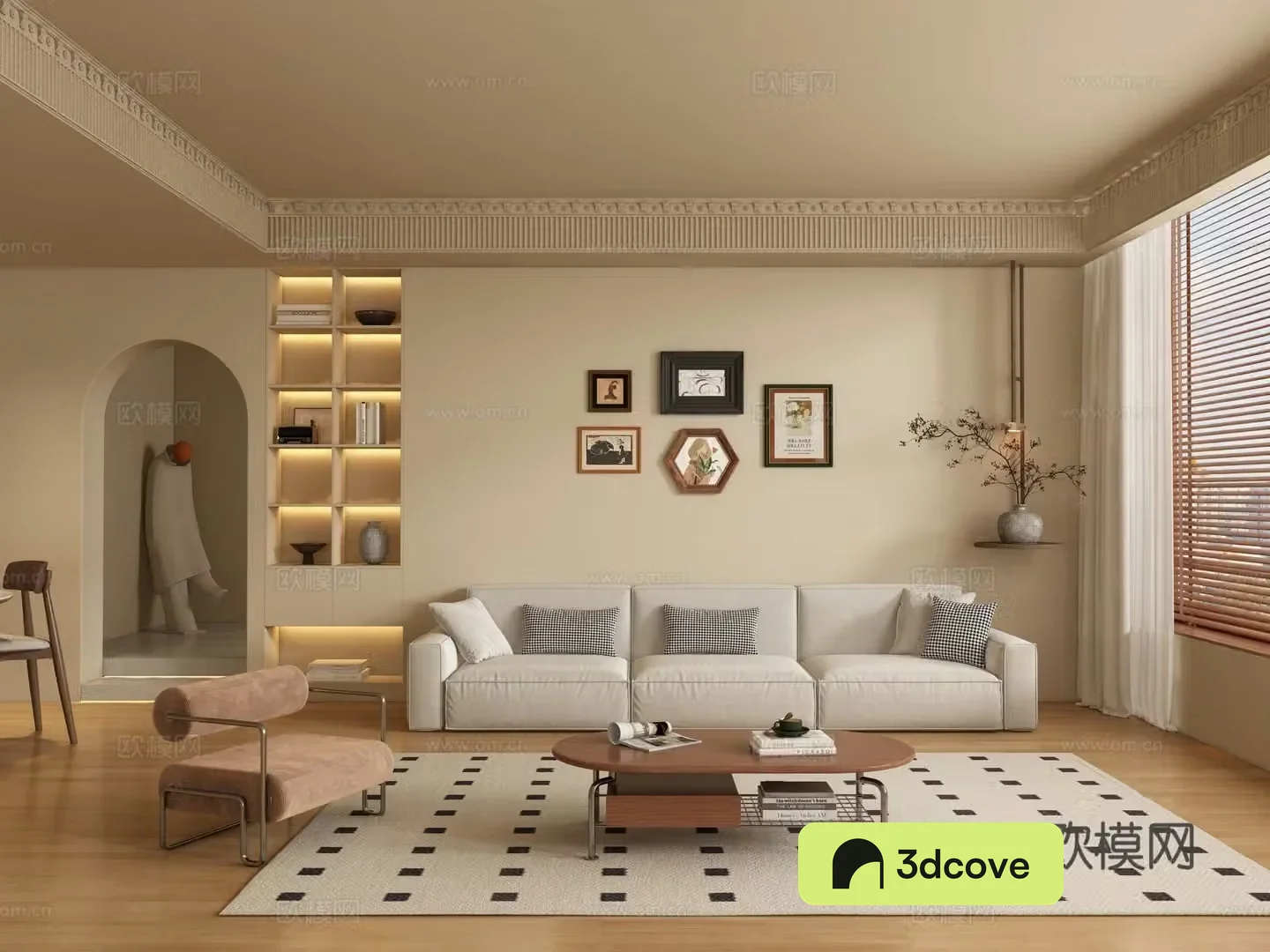 Medieval style living room
