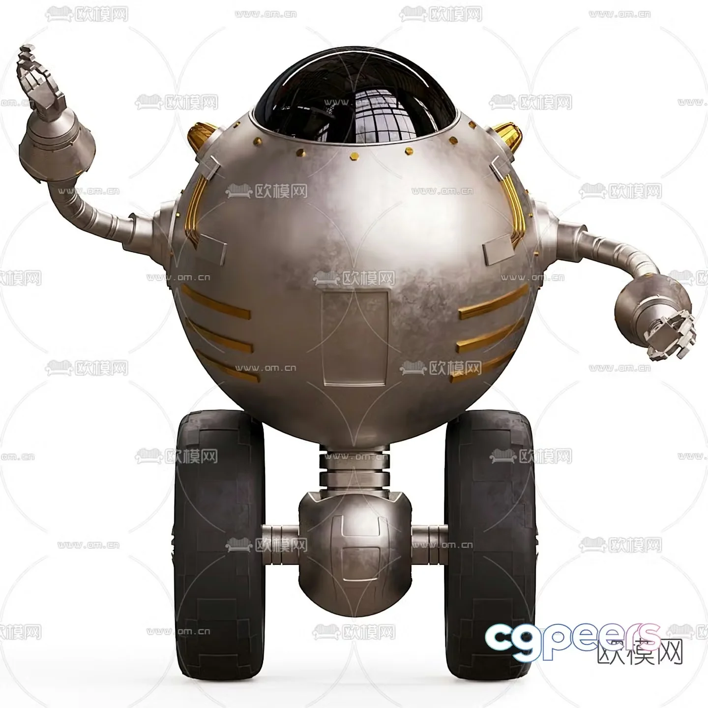 Modern children’s robot toy 3d model