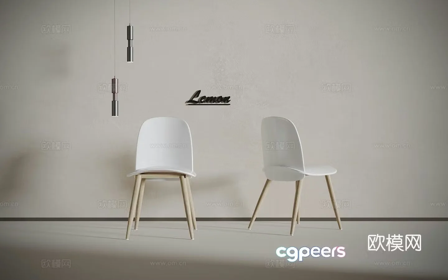 Modern single chair 3d model
