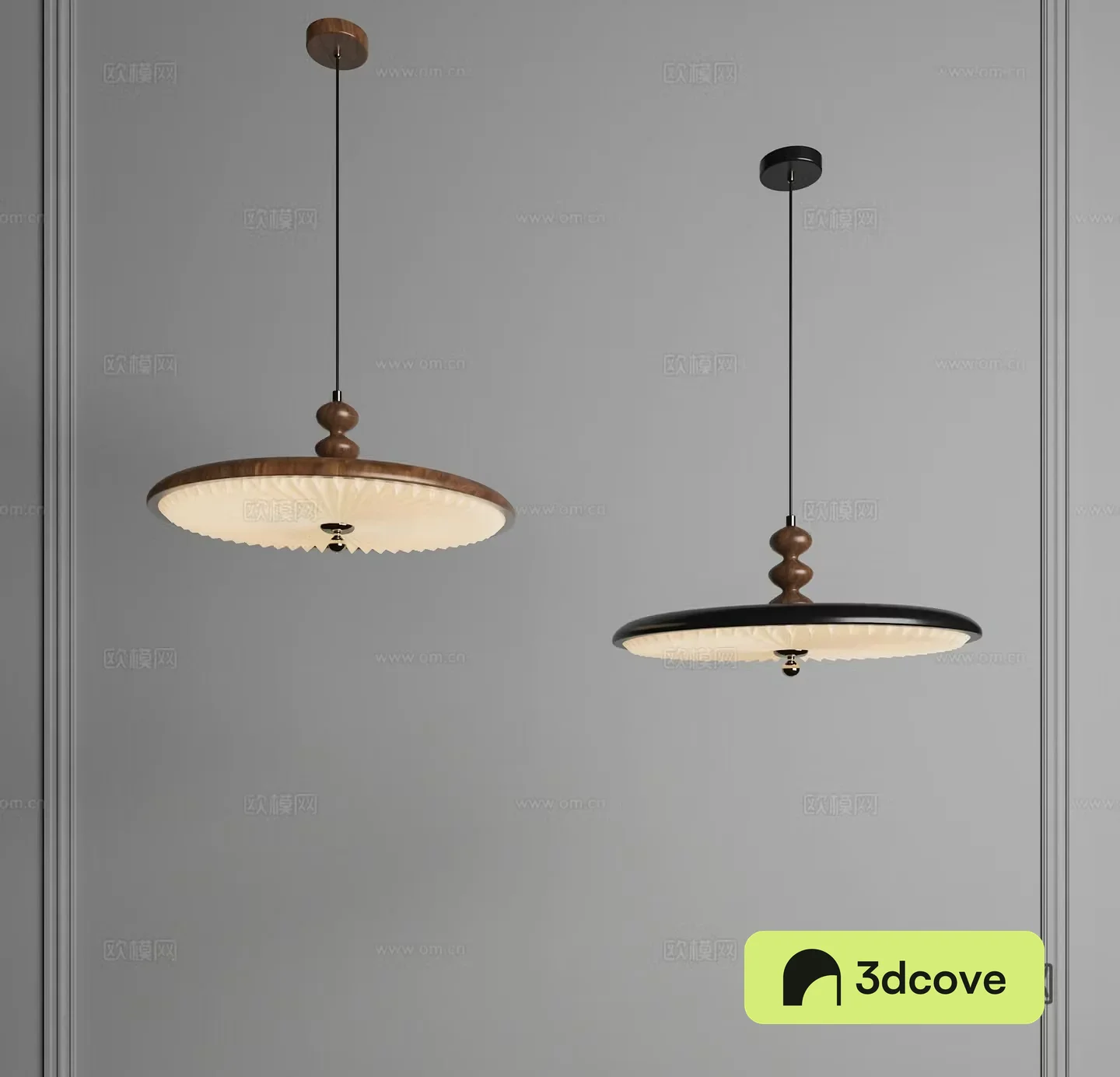 Decorative chandeliers Restaurant chandeliers Retro chandeliers UFO chandeliers Middle chandeliers Wasabi chandeliers 3D model