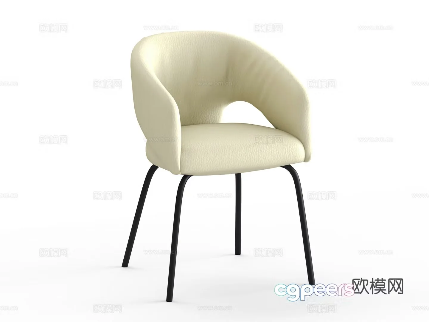 Single chair leisure chair 3d model
