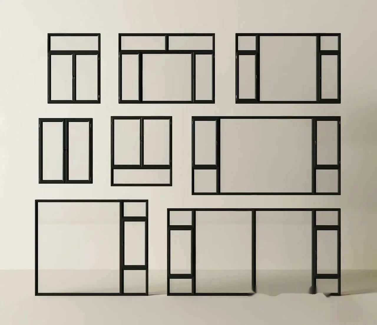Metal Window Frames 3D Model – 10803 – VRAY Render