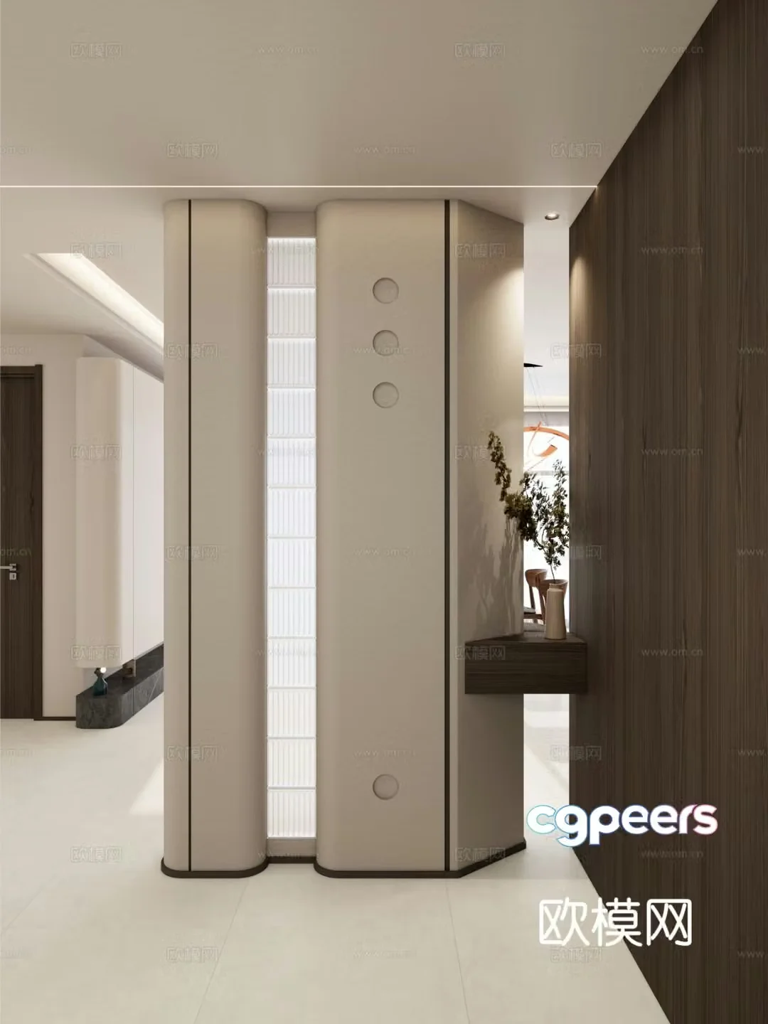 Italian style entrance hall 3D model