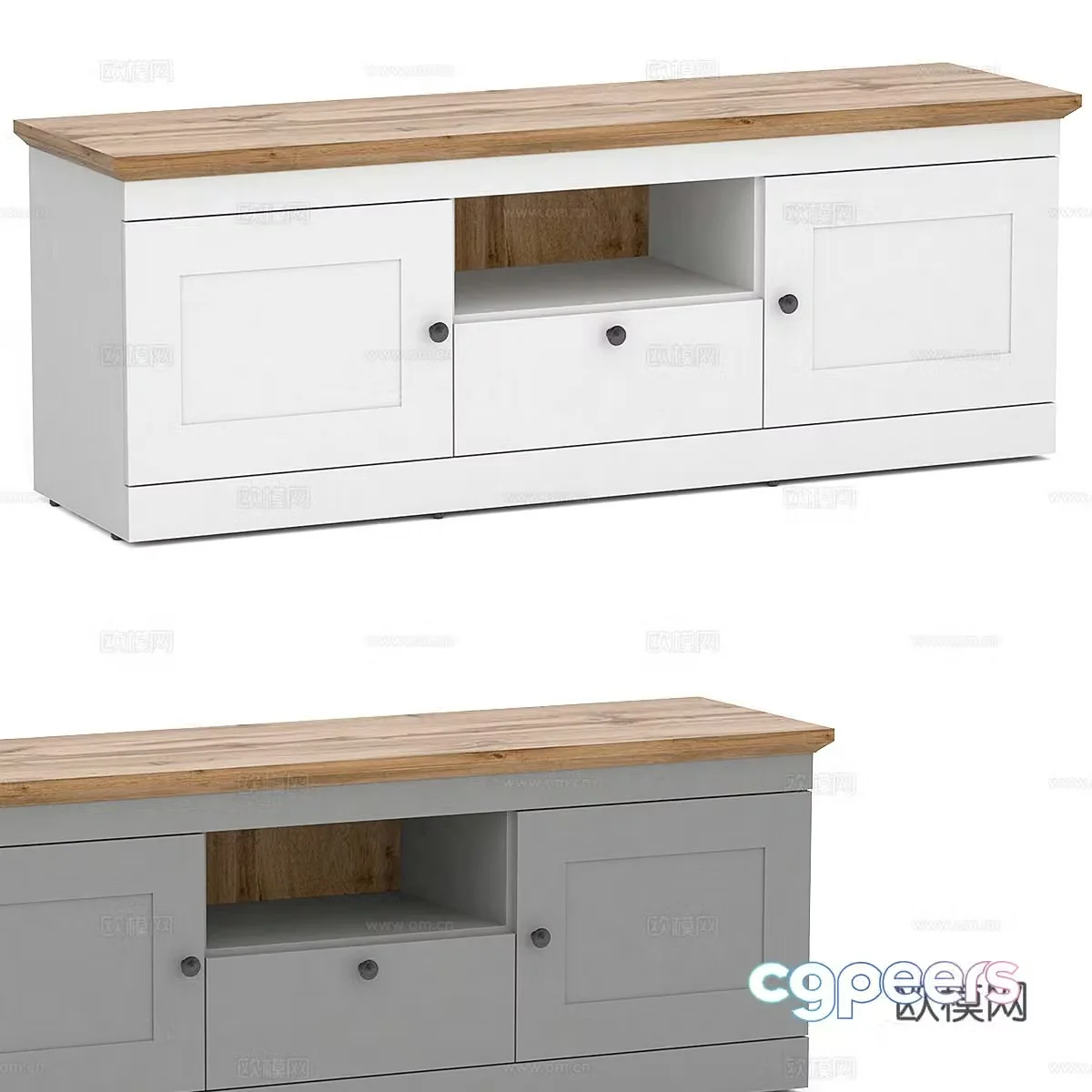 Nordic simple TV cabinet TV cabinet Simple TV cabinet Nordic TV cabinet Low cabinet Decorative cabinet 3D model