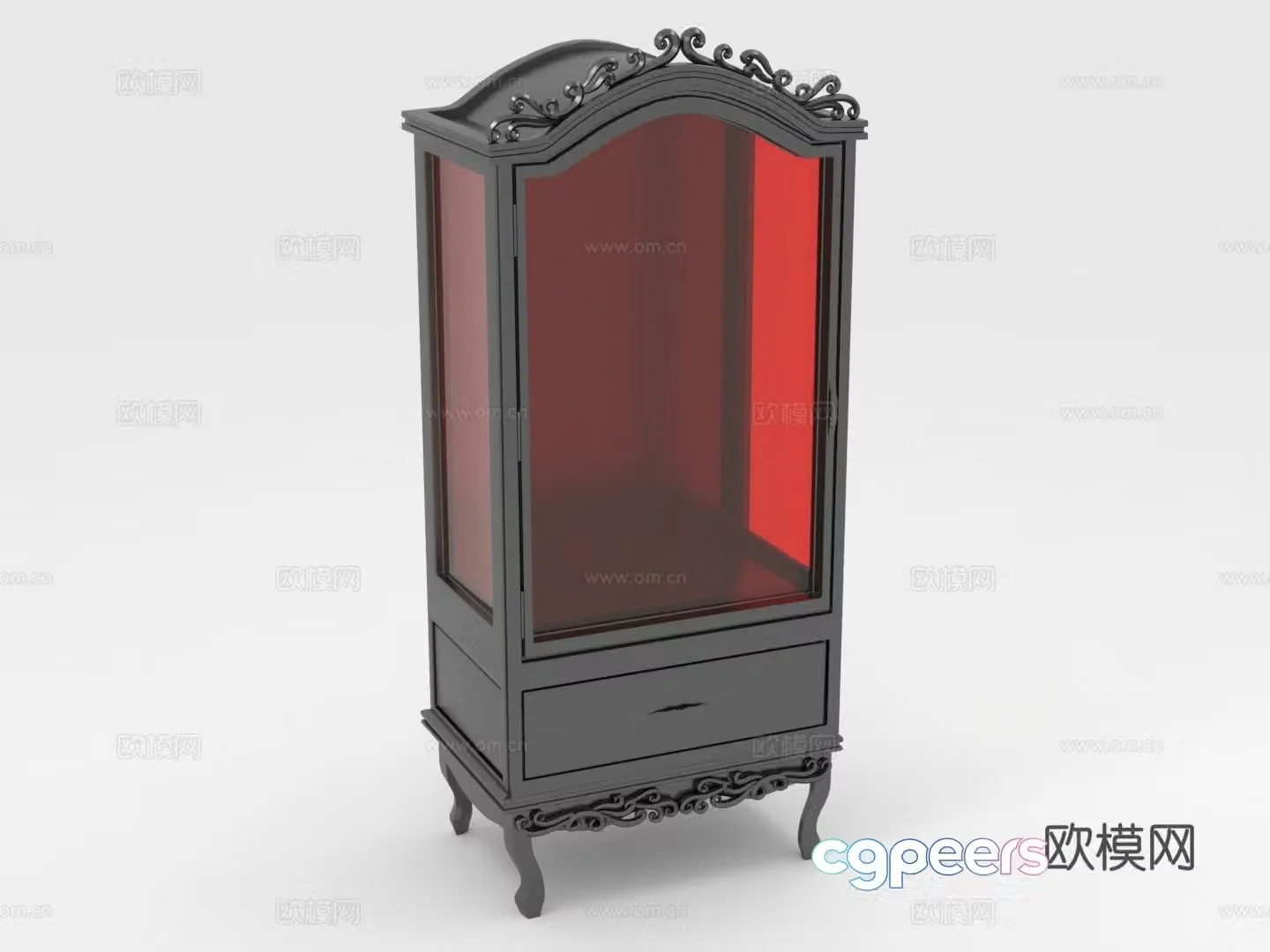 Display cabinet Glass cabinet Collection cabinet Decorative cabinet Cabinet 3D model