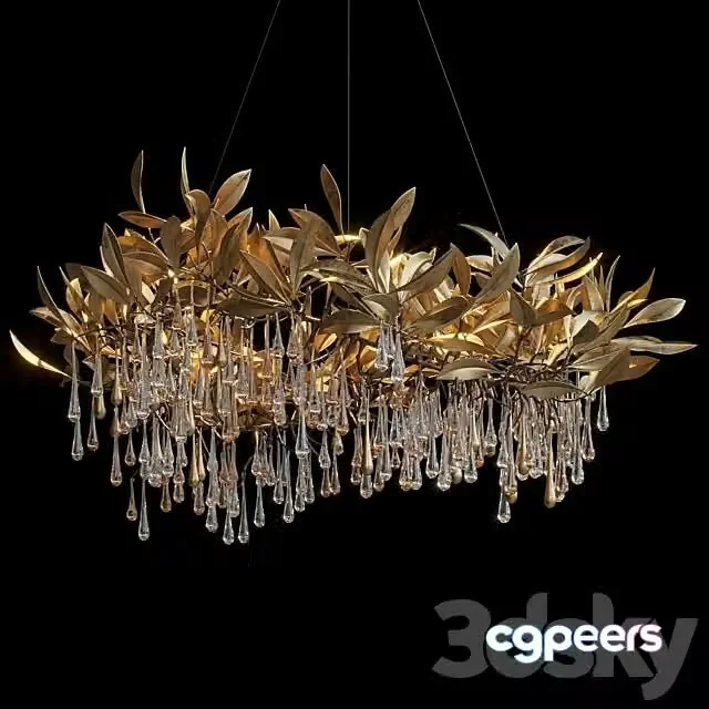 3ds Max Free – Hanging Chandelier Vargov Design Olive