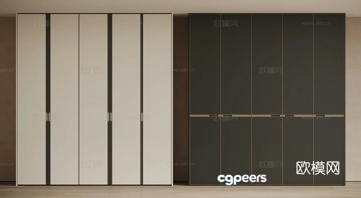 Bedroom wardrobe Master bedroom wardrobe Customized wardrobe 3D model