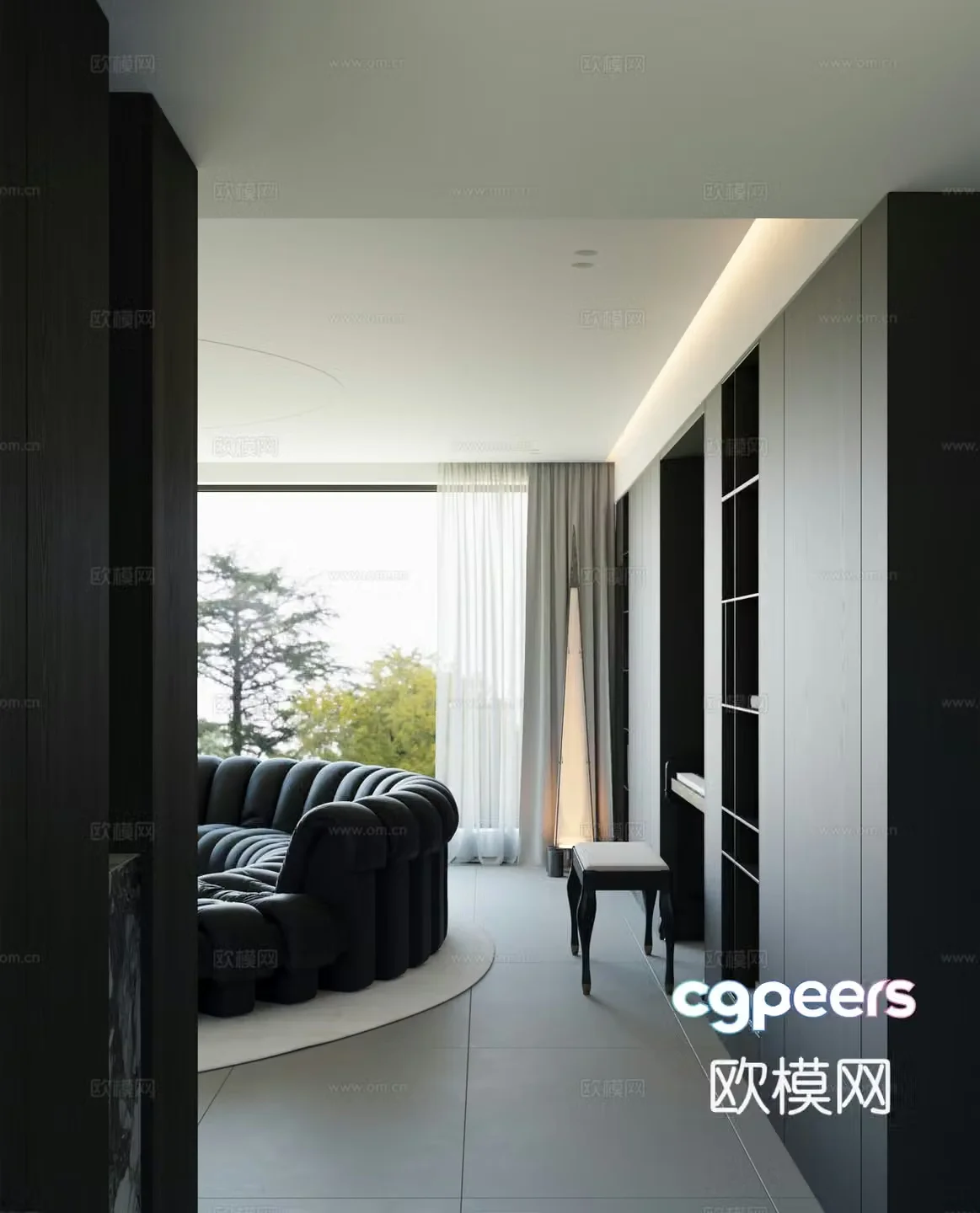 Modern living room 3d model