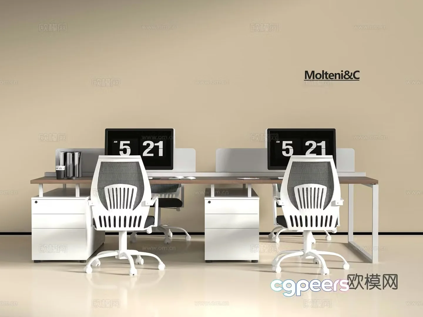 Modern office desk chair 3d model