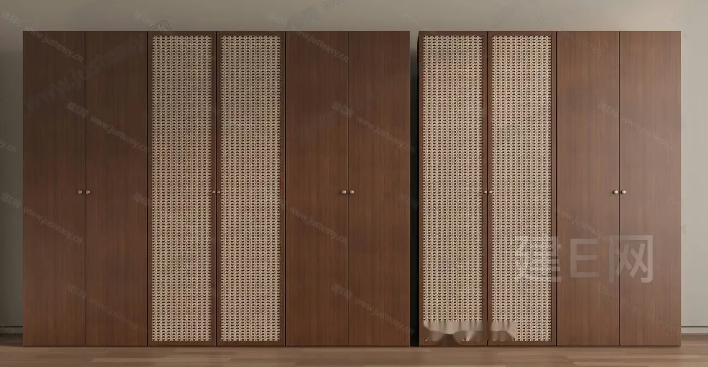 Wooden Storage Cabinets 3D Model – 9767 – VRAY Render