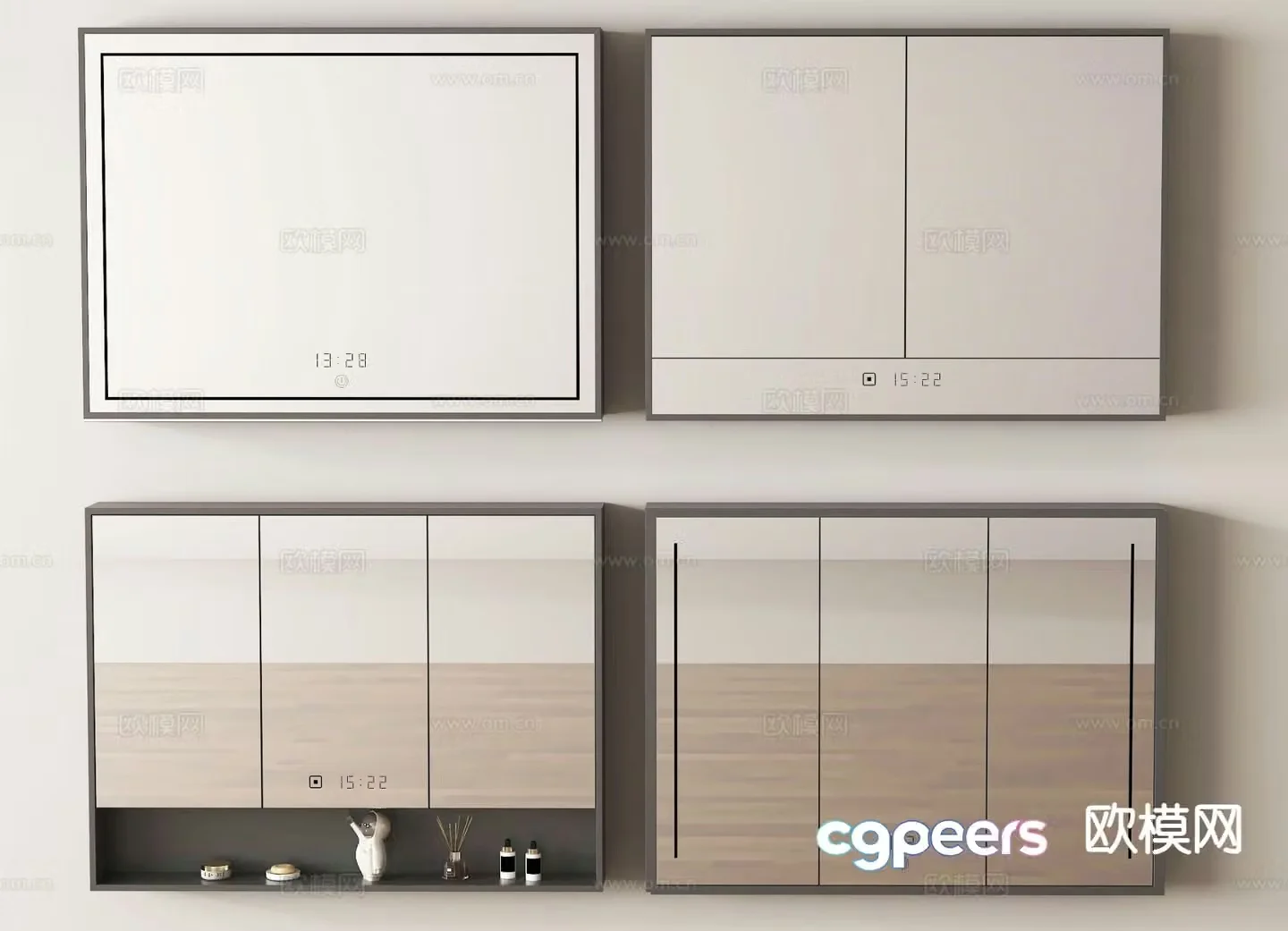 mirror bathroom cabinet mirror bathroom mirror 3d model