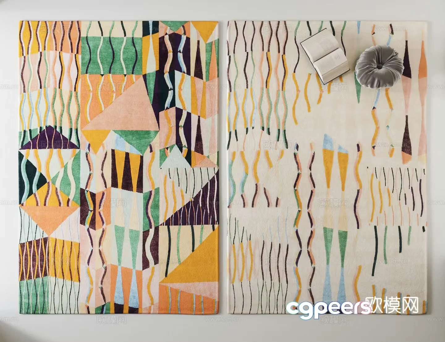 Modern carpet Fabric carpet 3d model