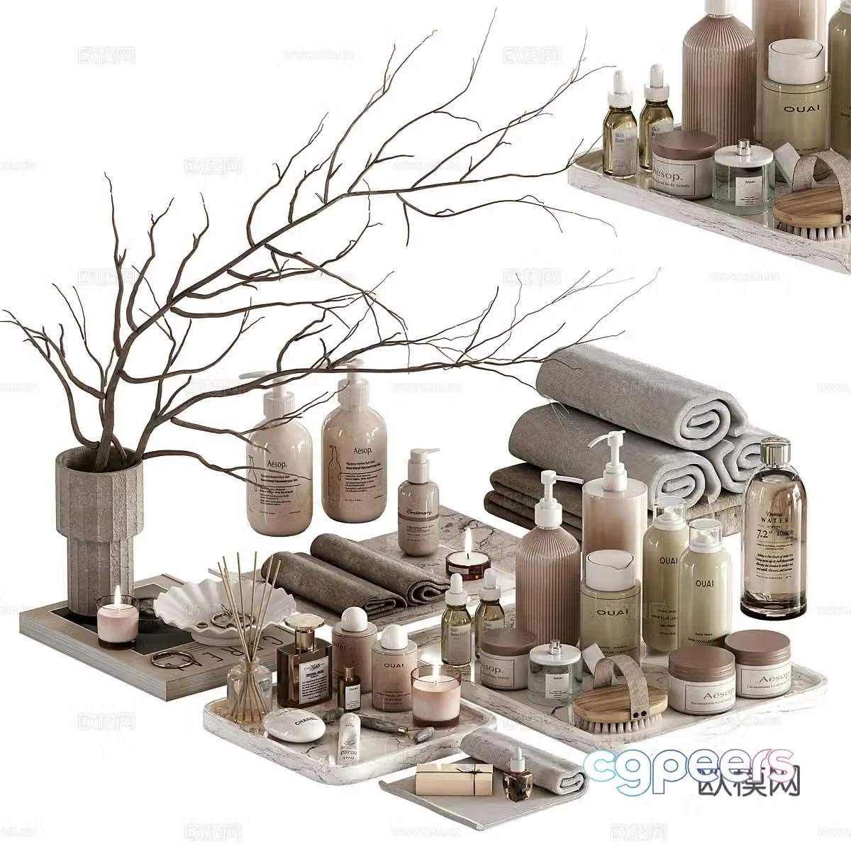 Toiletries Toiletries Toiletries Toiletries Bathroom Small Parts Bathroom Ornaments Bathroom Ornaments 3D Model