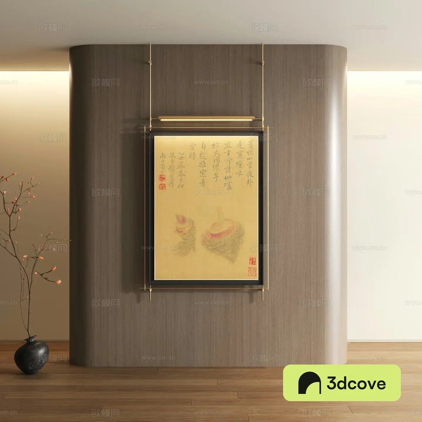 Song style decorative painting New Chinese style landscape painting