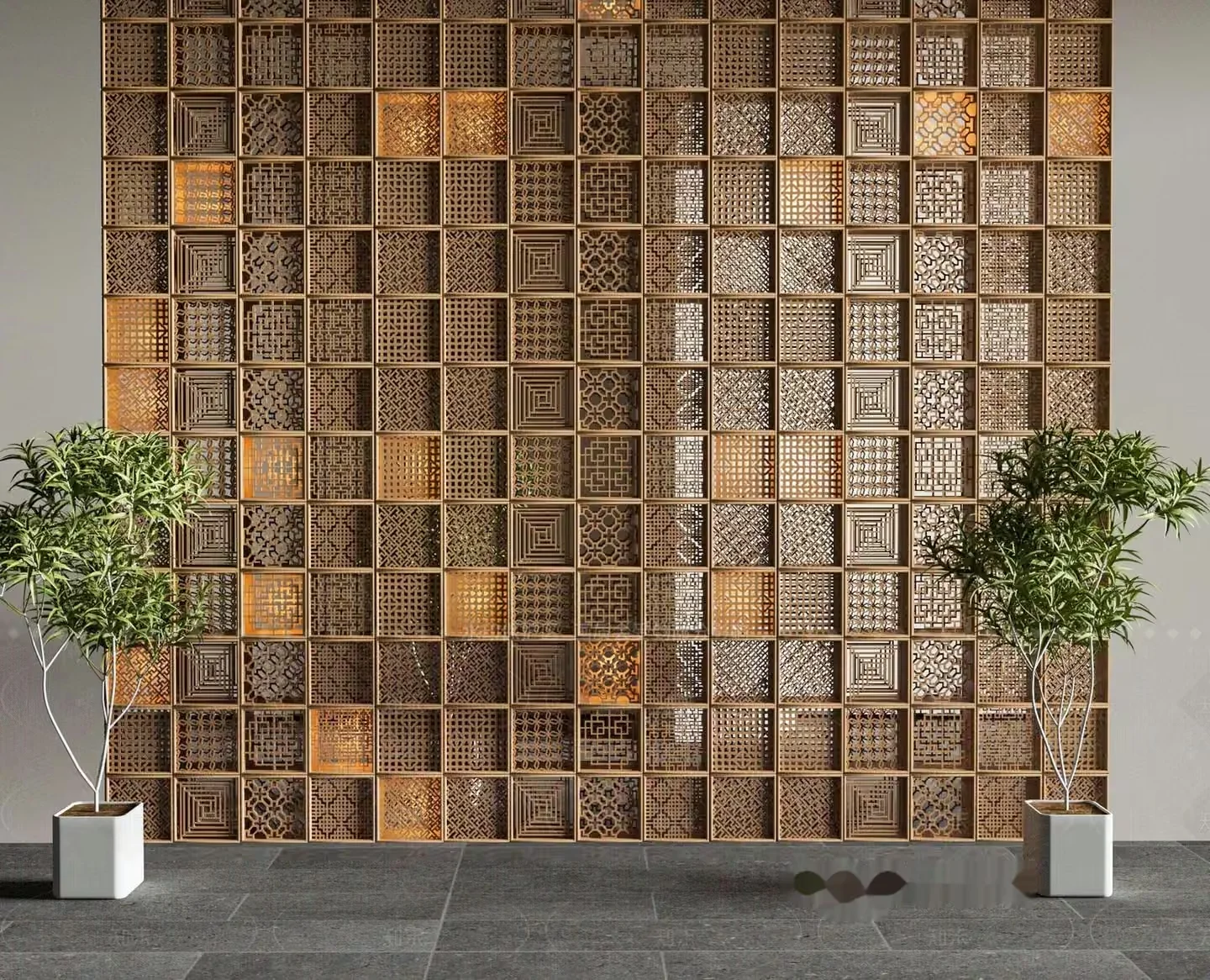 A Decorative Wall 3D Model – 8410 – VRAY Render