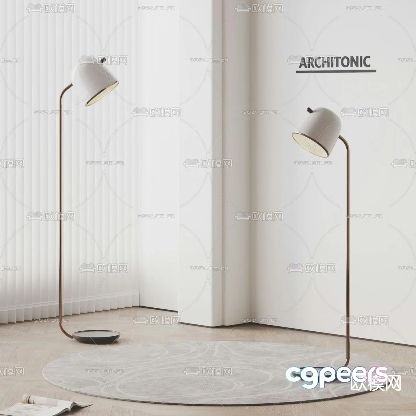 Architonic floor lamp 3d model