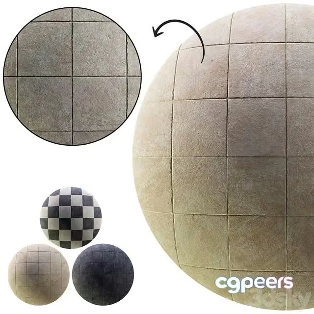 3ds Max Free – Stone Marble Tile 01 (seamless)