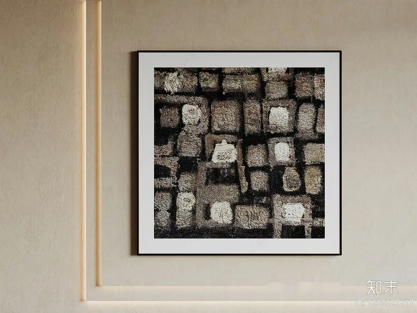 Modern Abstract Art Piece 3D Model – 2989 – VRAY Render