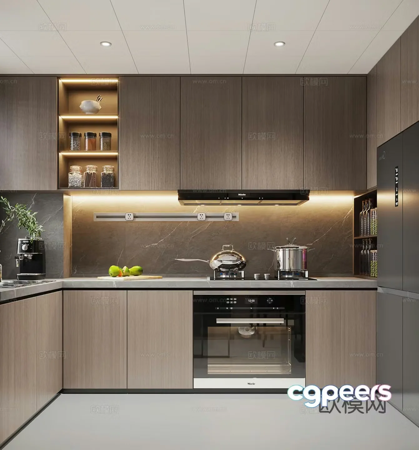 Modern kitchen 3d model