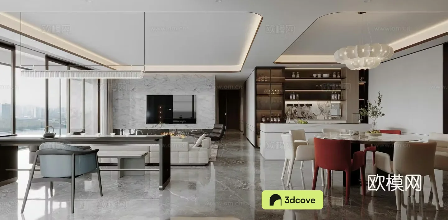Modern Cream Living and Restaurant