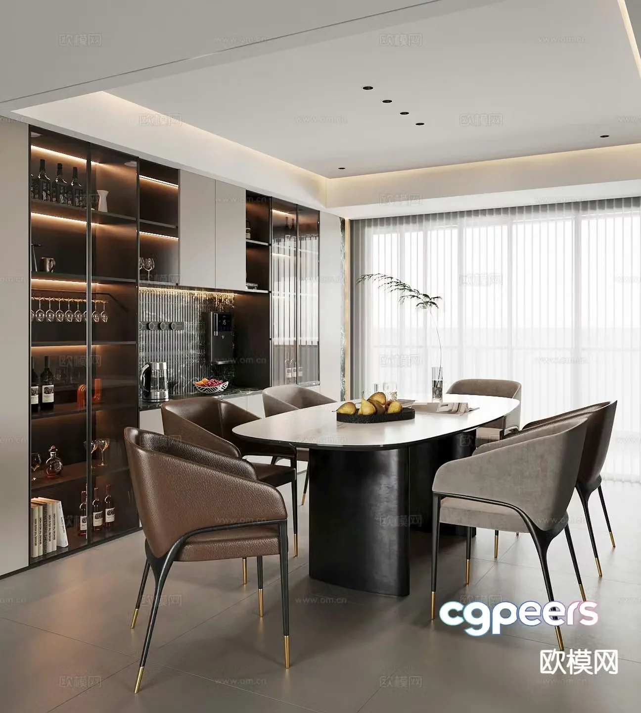 Italian restaurant 3d model