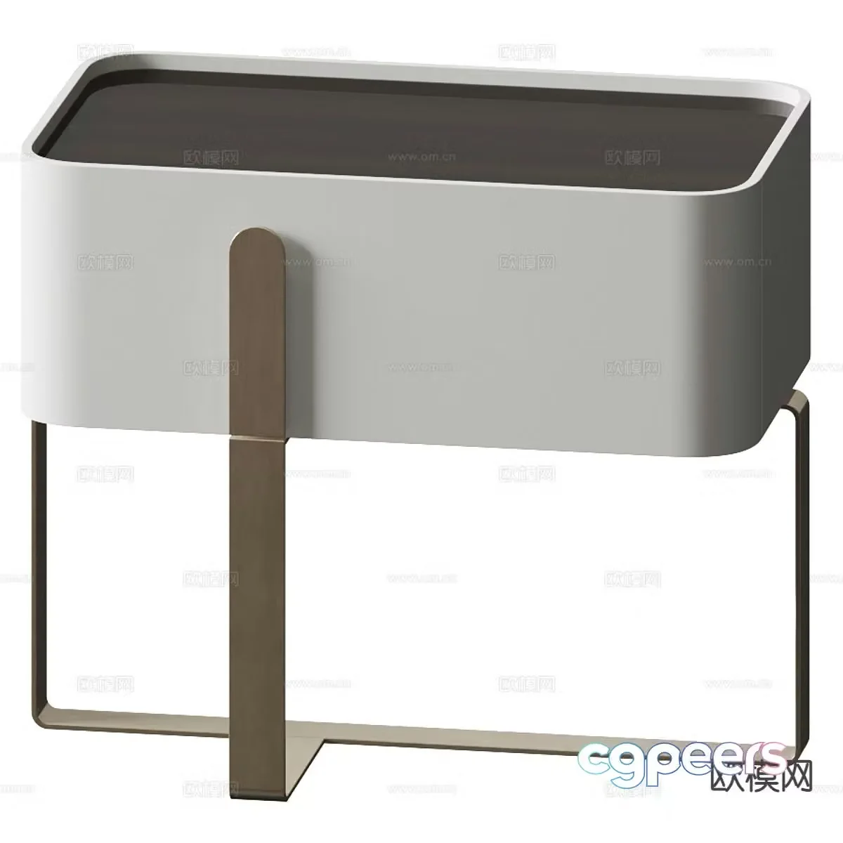 Modern bedside table 3d model