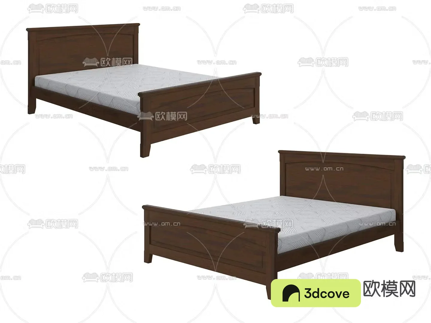 Wabi-sabi double bed