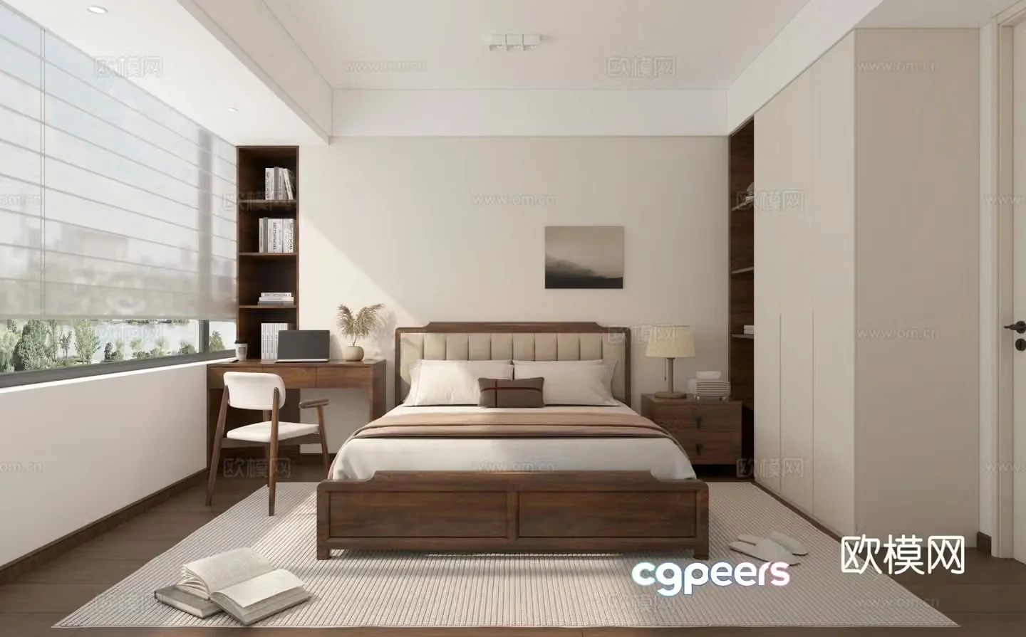Medieval style bedroom second bedroom 3D model