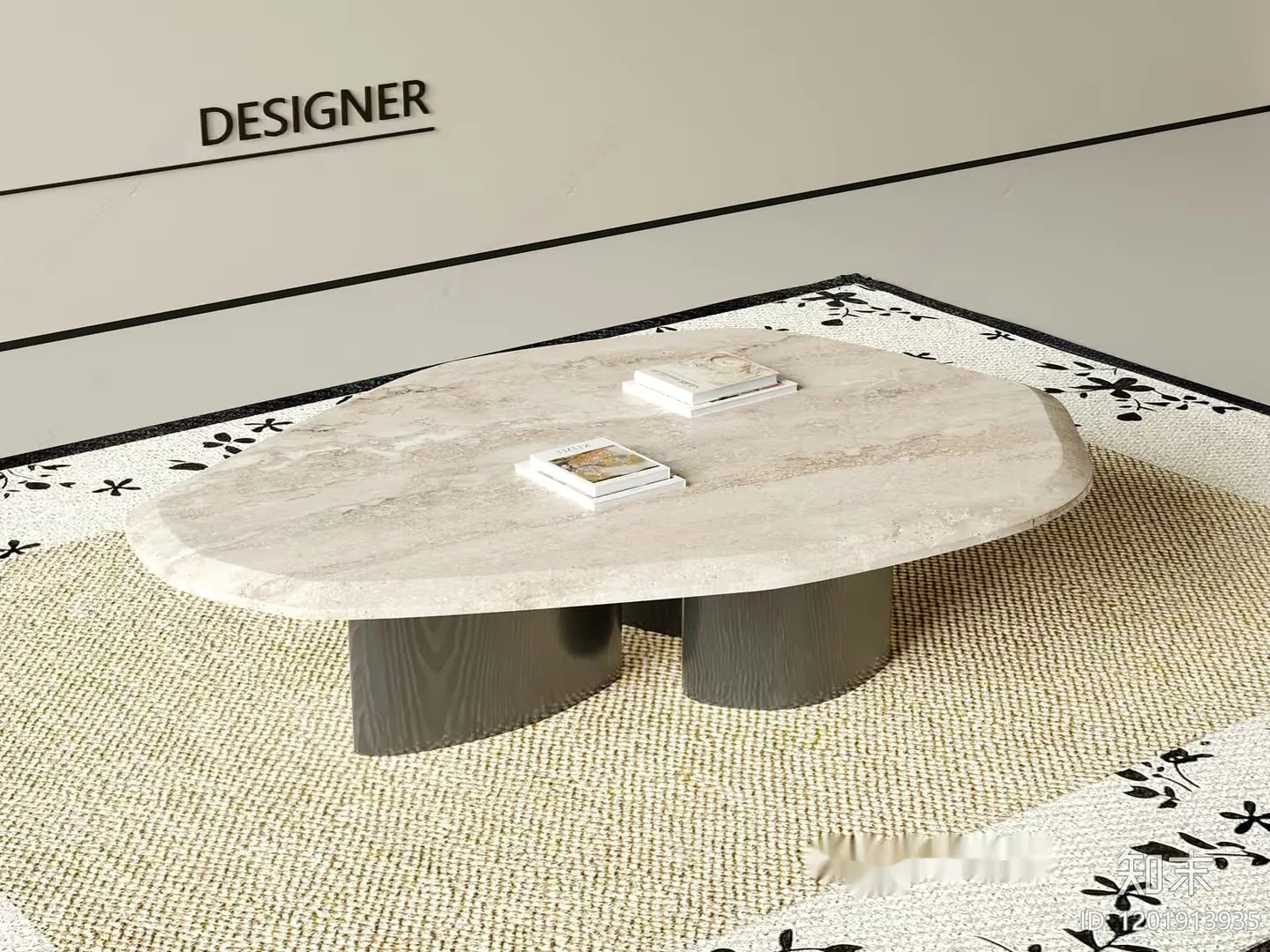 Modern Designer Coffee Table 3D Model – 9509 – VRAY Render