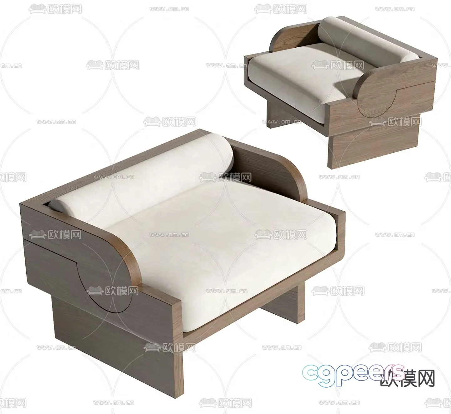 GALLIPOLI sofa chair leisure chair 3d model