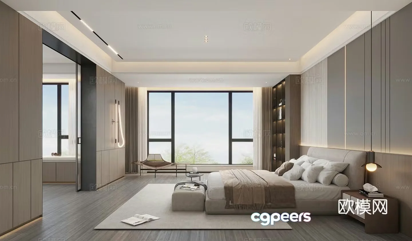 Modern bedroom 3d model