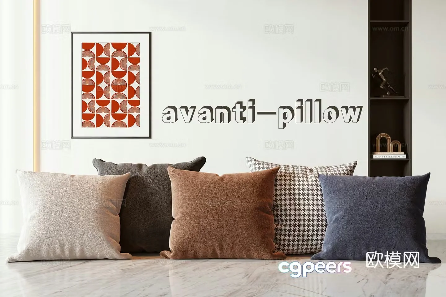 Modern pillow pillow pillow 3d model
