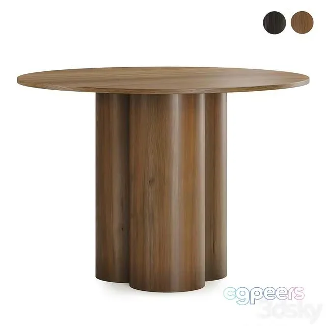 3ds Max Free – Olivia round dining table