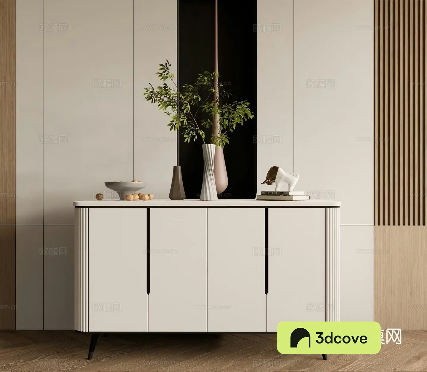 Modern entryway cabinet side cabinet