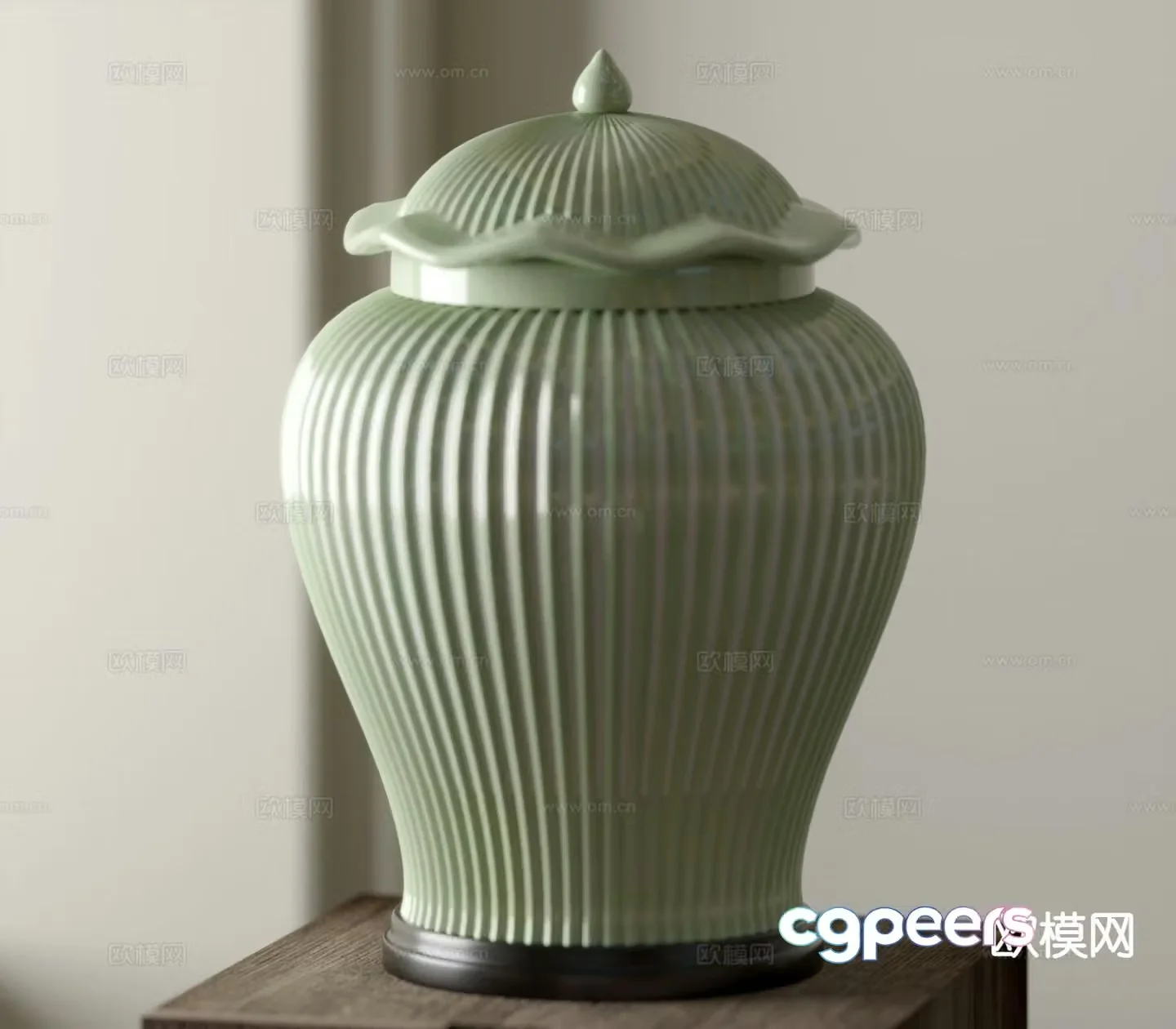 New Chinese style ceramic pots utensils and ornaments 3D model