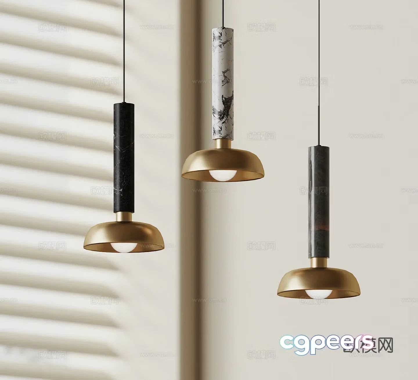 Modern Italian chandeliers 3d model
