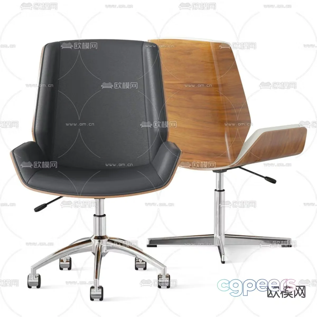 Office chair staff chair 3d model