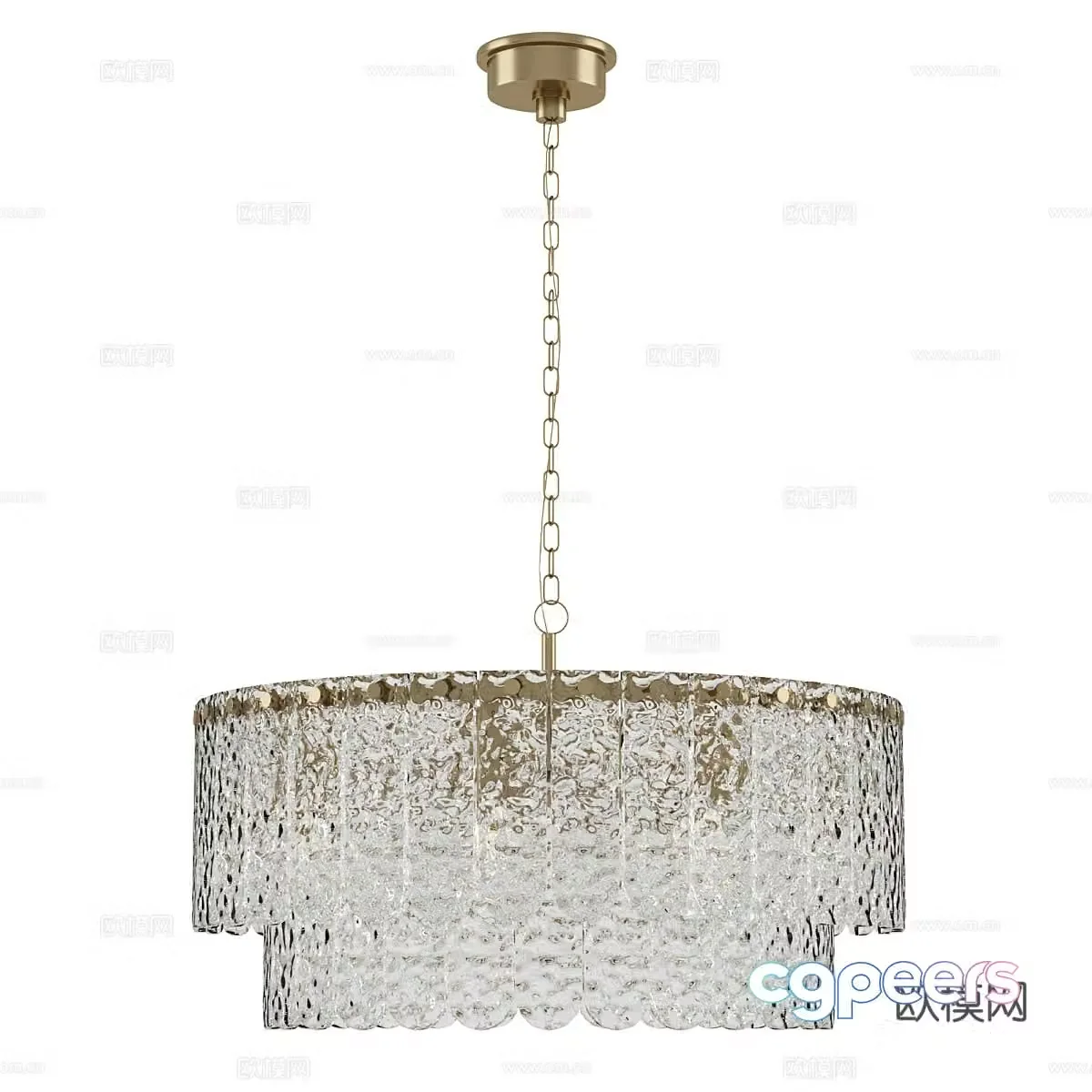 Modern simple chandeliers light luxury chandeliers restaurant chandeliers glass chandeliers 3D model