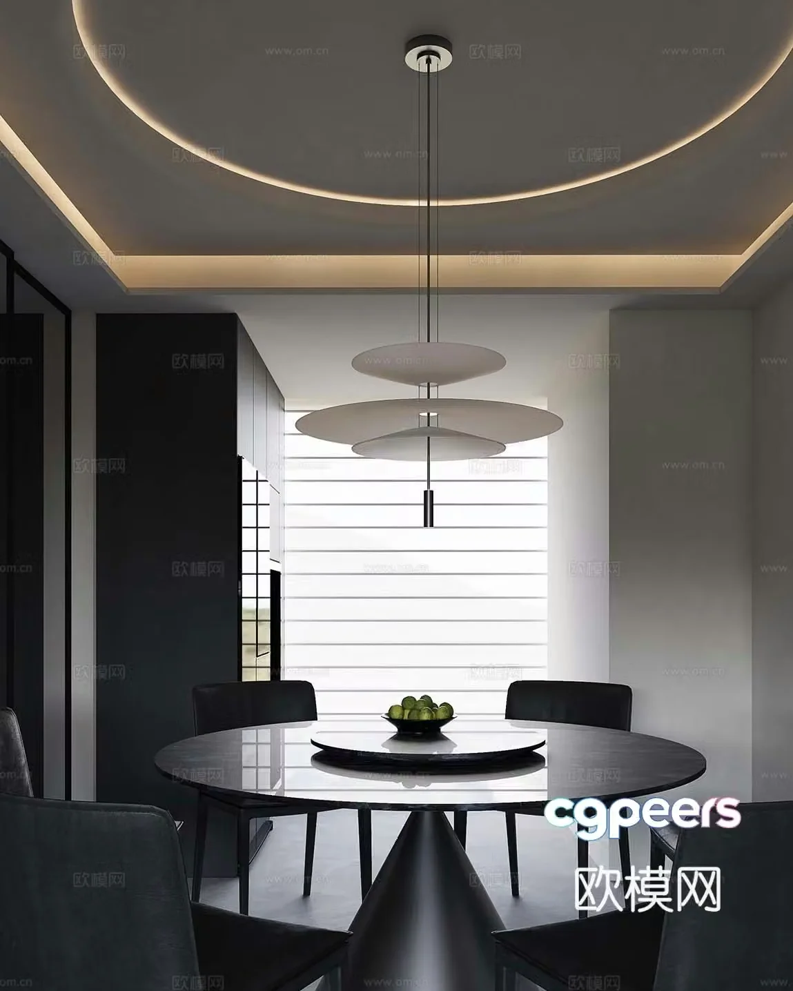 Modern restaurant 3d model