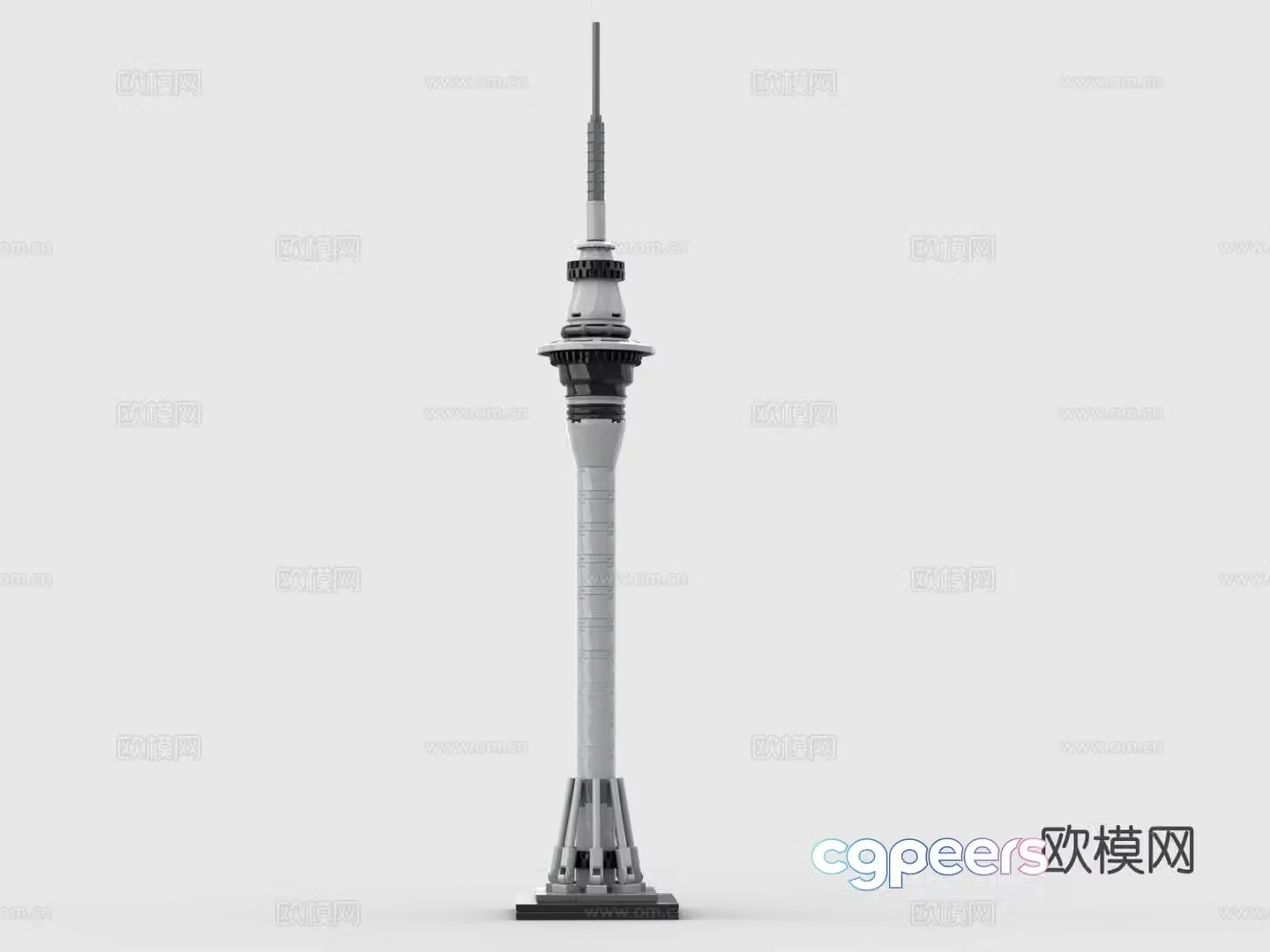Lego toys building block toys sky tower 3d model