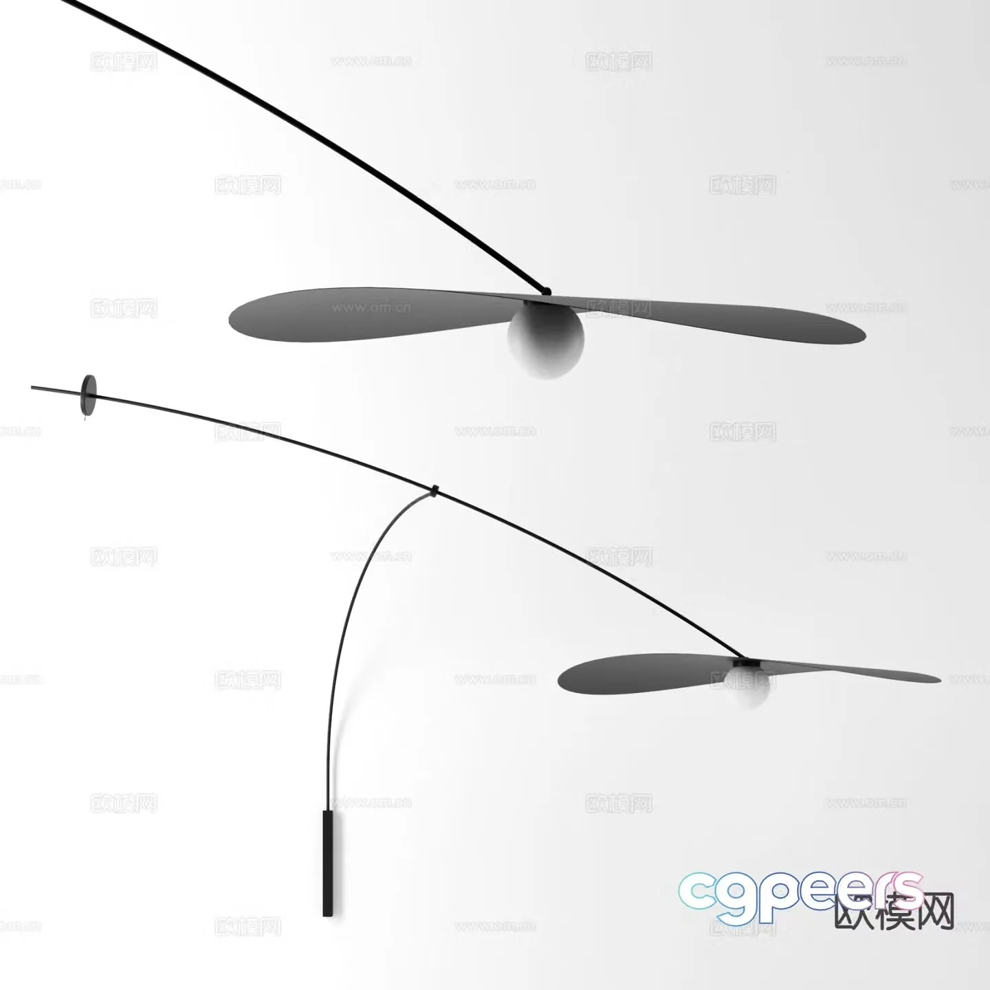 Italian wall lamp 3d model
